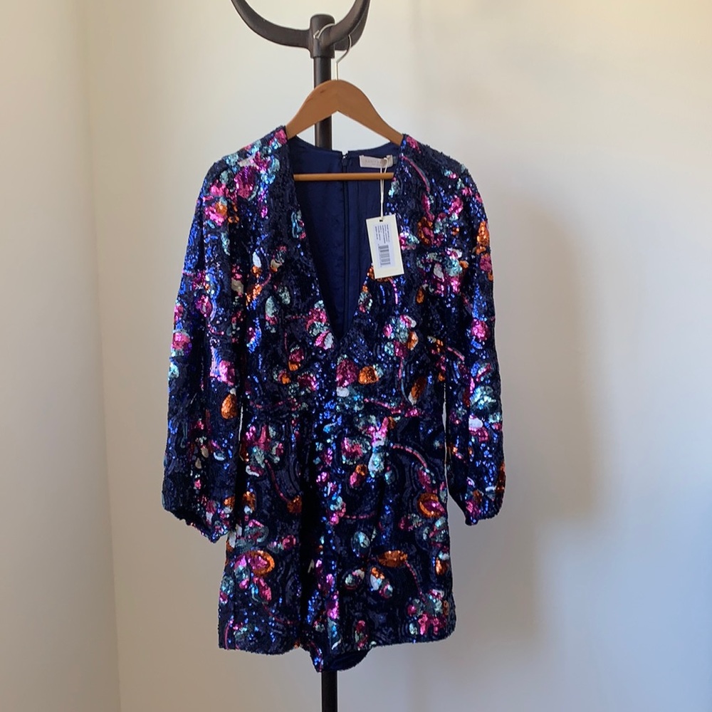 Ramy Brook, Sabrina sequin romper - size 2